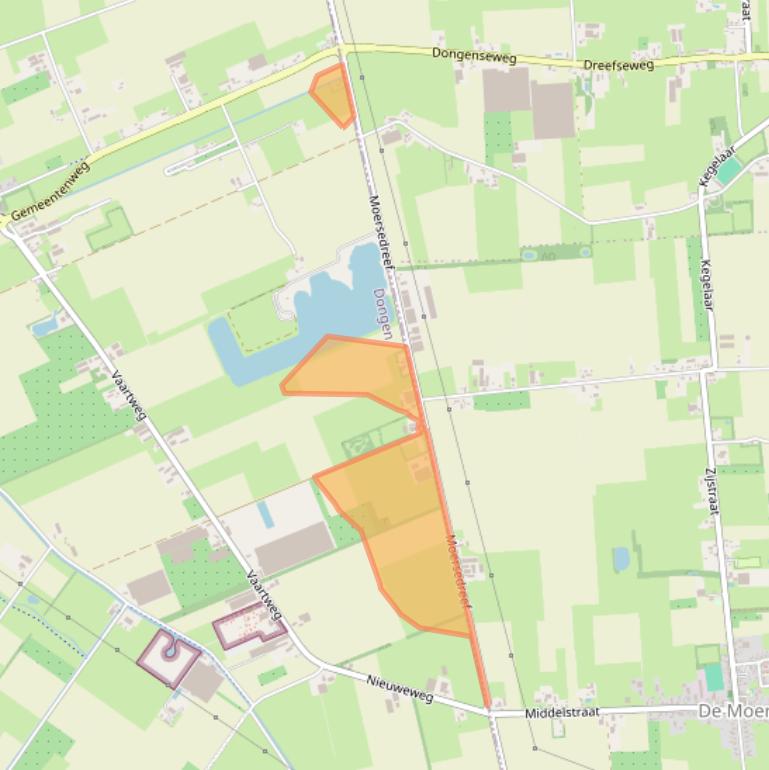 Kaart van postcodegebied 5106RE.