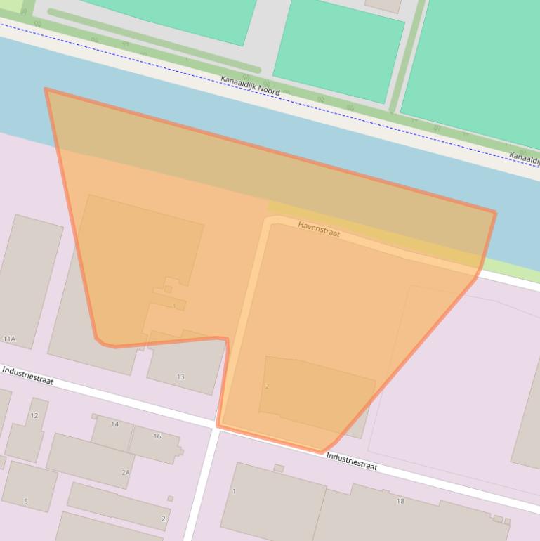 Kaart van postcodegebied 5107NJ.