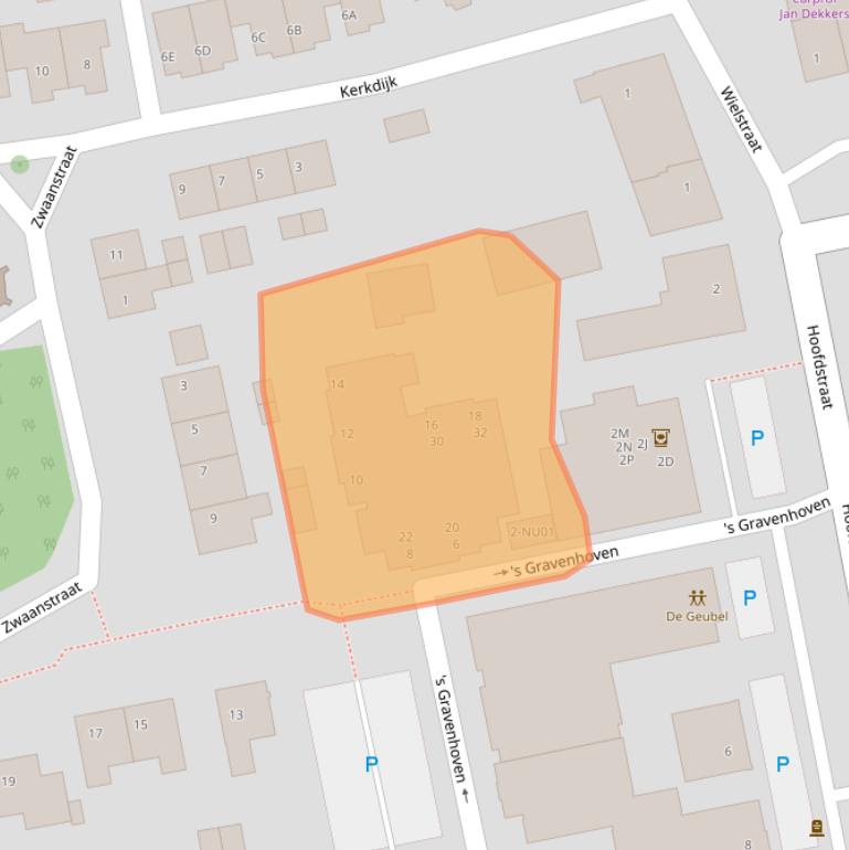 Kaart van postcodegebied 5109AK.
