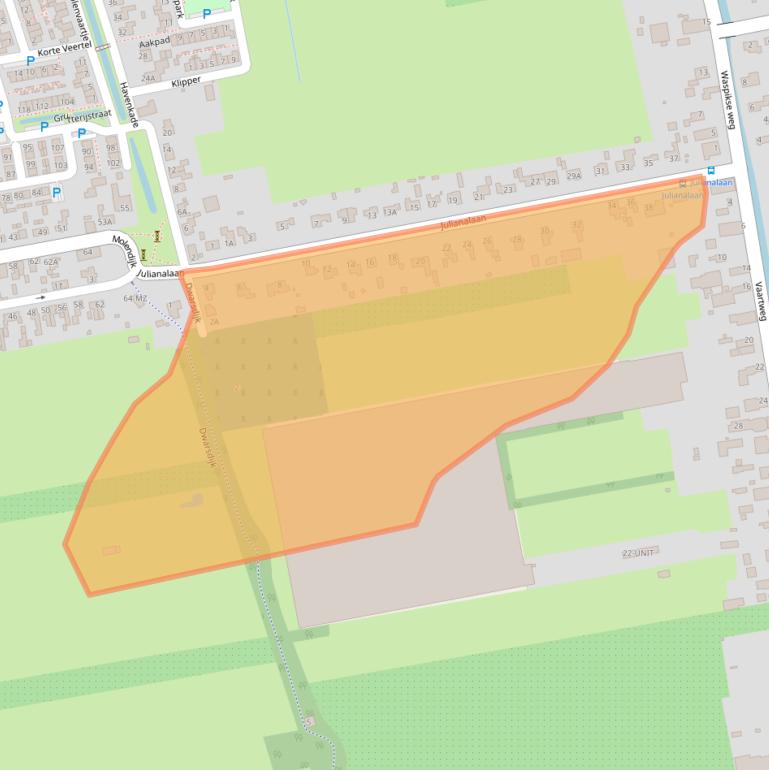 Kaart van postcodegebied 5109RJ.