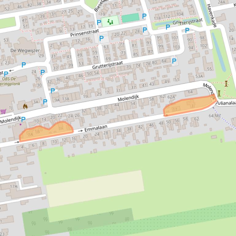 Kaart van postcodegebied 5109TA.