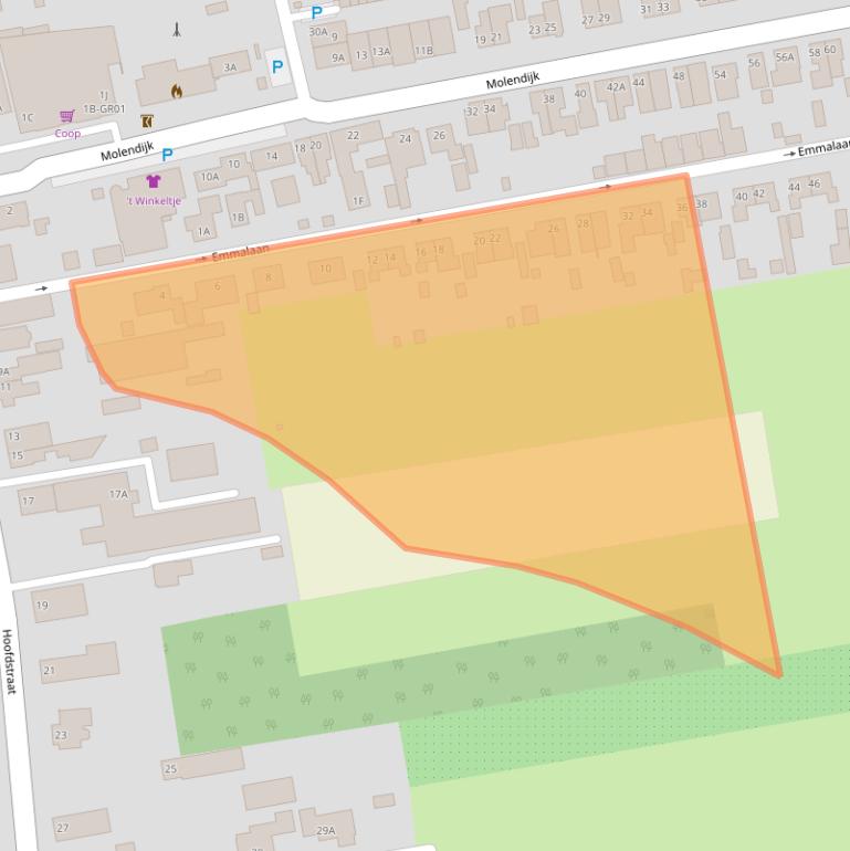Kaart van postcodegebied 5109TB.