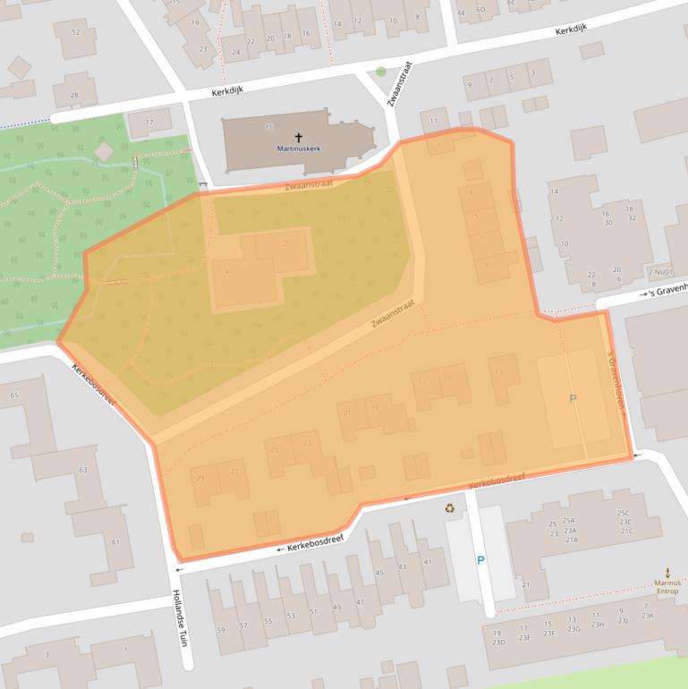 Kaart van postcodegebied 5109TM.