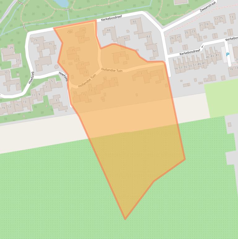 Kaart van postcodegebied 5109TR.