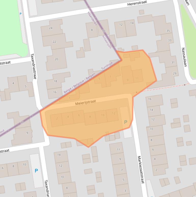 Kaart van postcodegebied 5111AL.