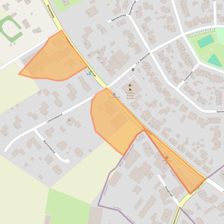 Kaart van postcodegebied 5111CS.