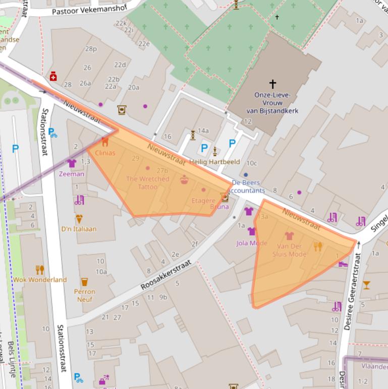 Kaart van postcodegebied 5111CV.