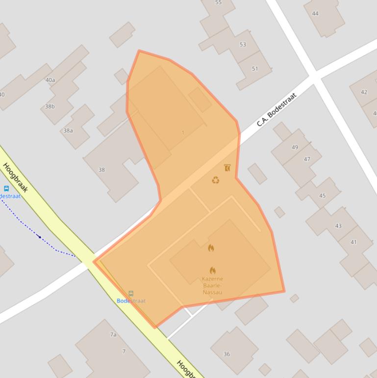 Kaart van postcodegebied 5111DP.