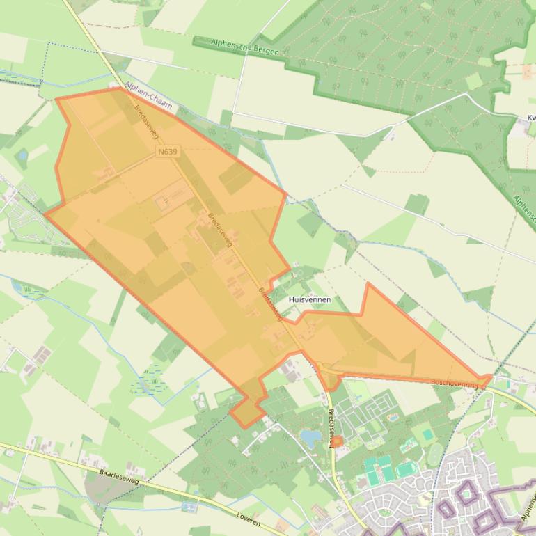 Kaart van postcodegebied 5111GD.