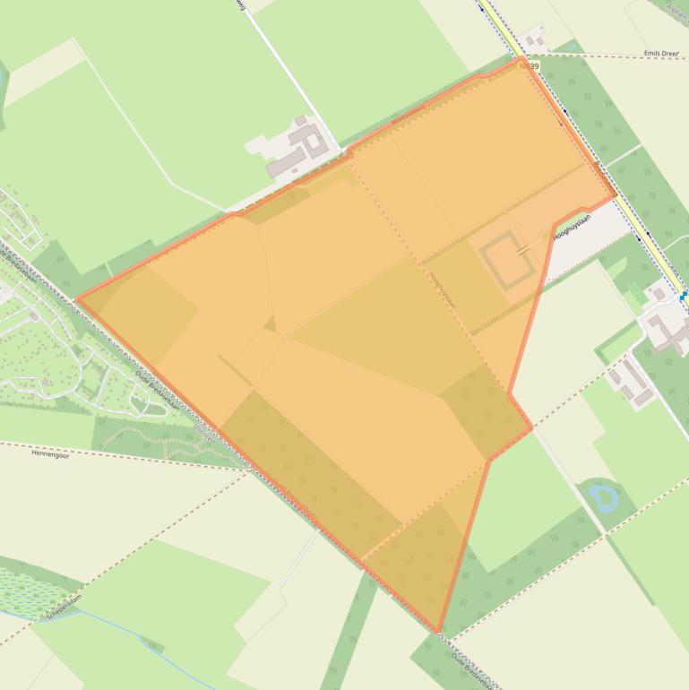 Kaart van postcodegebied 5111GH.