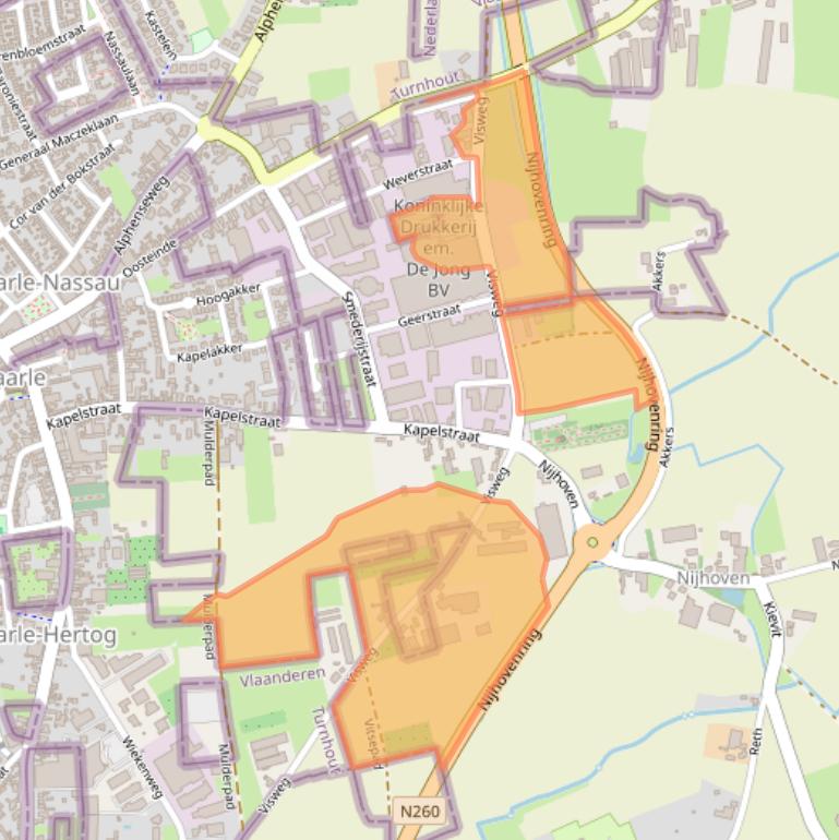 Kaart van postcodegebied 5111HJ.