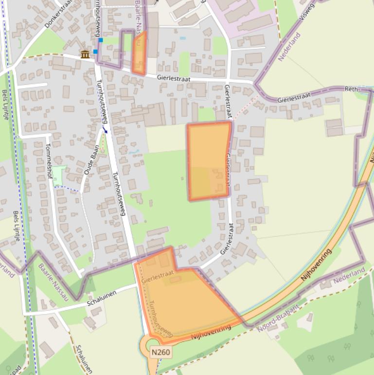 Kaart van postcodegebied 5111HM.