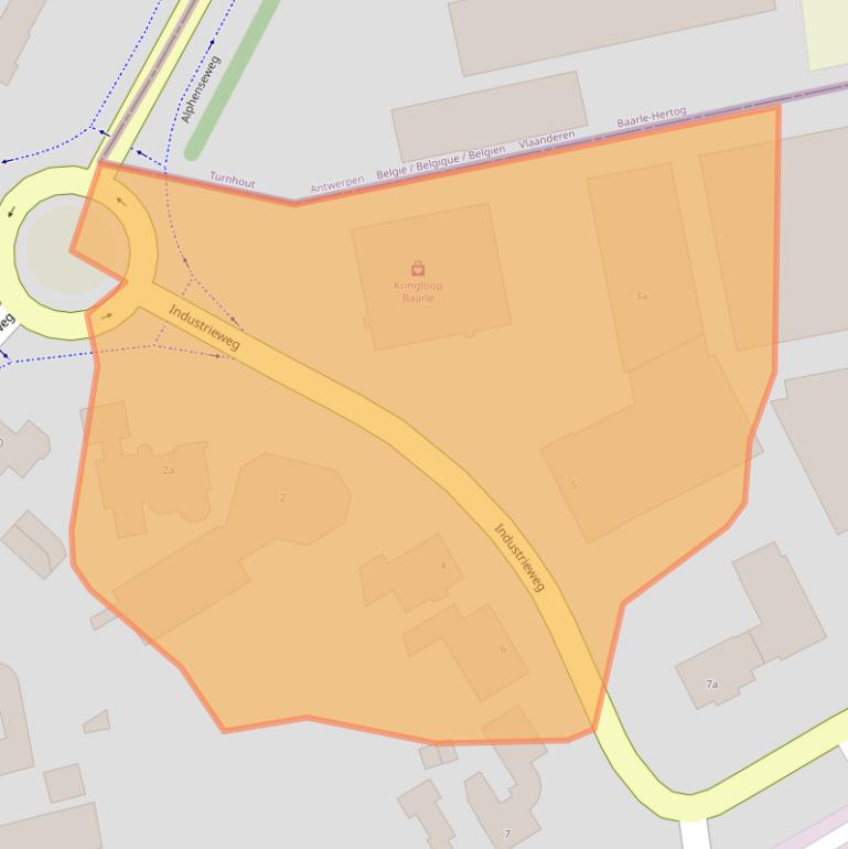 Kaart van postcodegebied 5111ND.