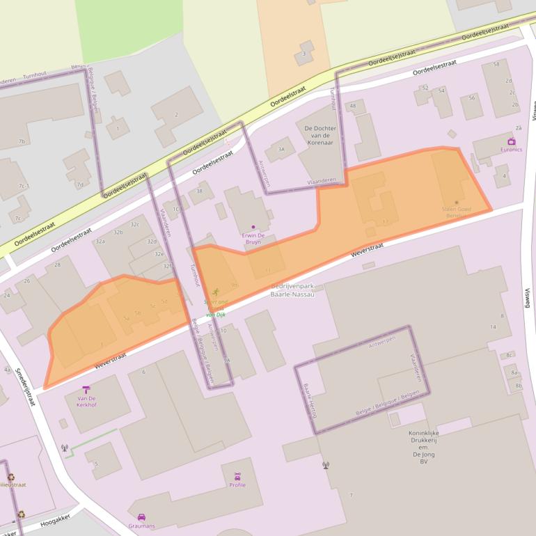 Kaart van postcodegebied 5111PV.