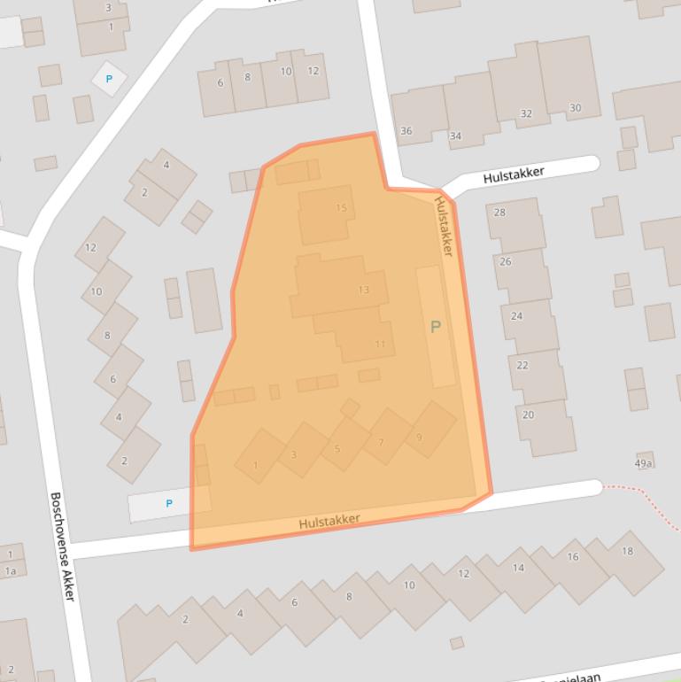 Kaart van postcodegebied 5111XM.