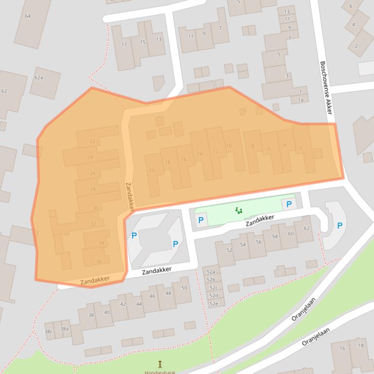 Kaart van postcodegebied 5111XR.