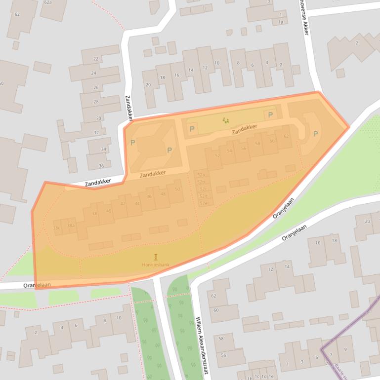 Kaart van postcodegebied 5111XS.