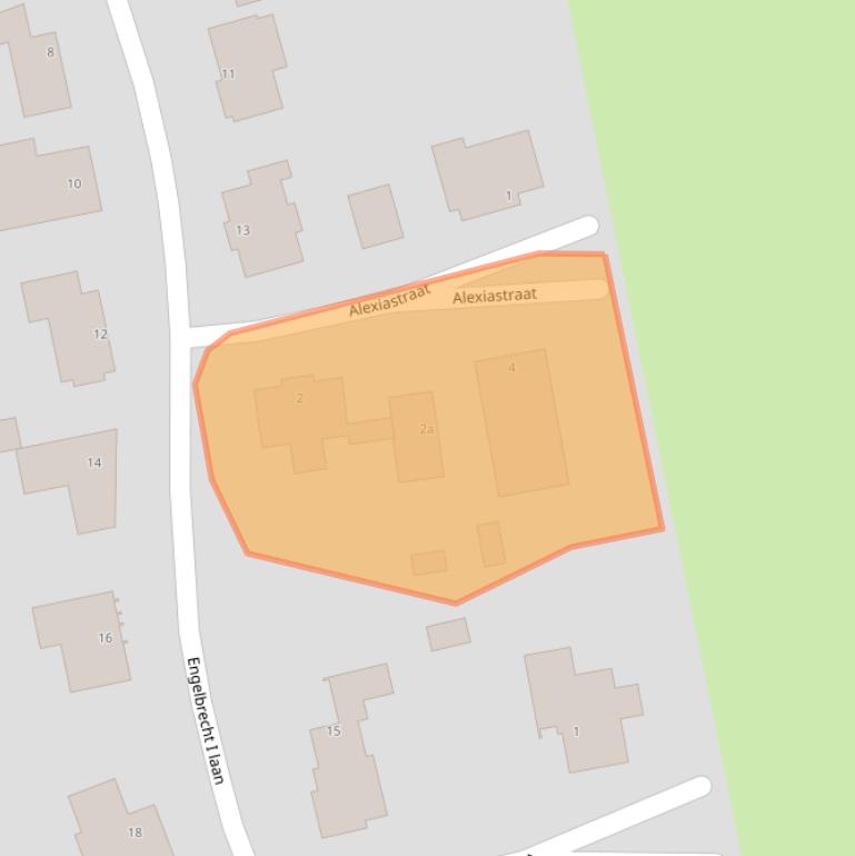 Kaart van postcodegebied 5111ZC.