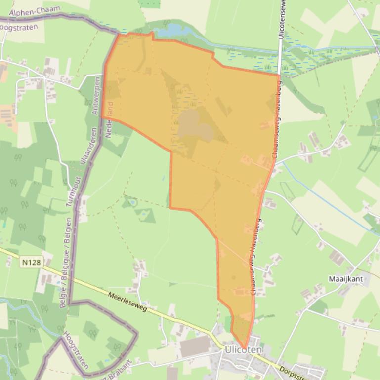 Kaart van postcodegebied 5113BH.