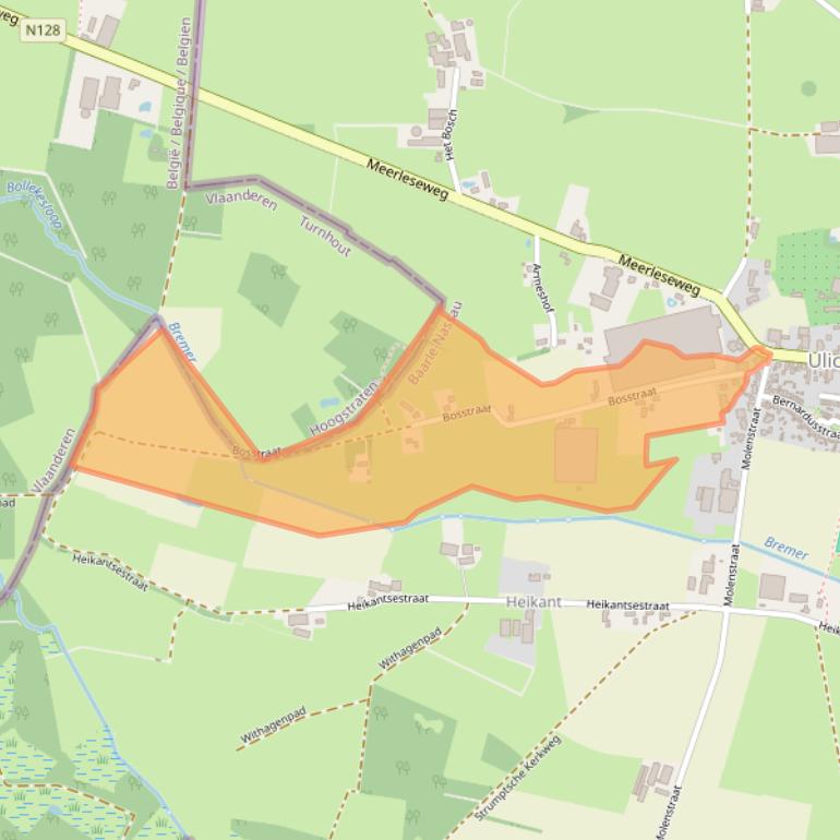 Kaart van postcodegebied 5113BR.