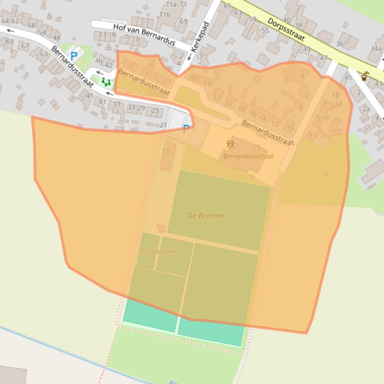 Kaart van postcodegebied 5113TG.