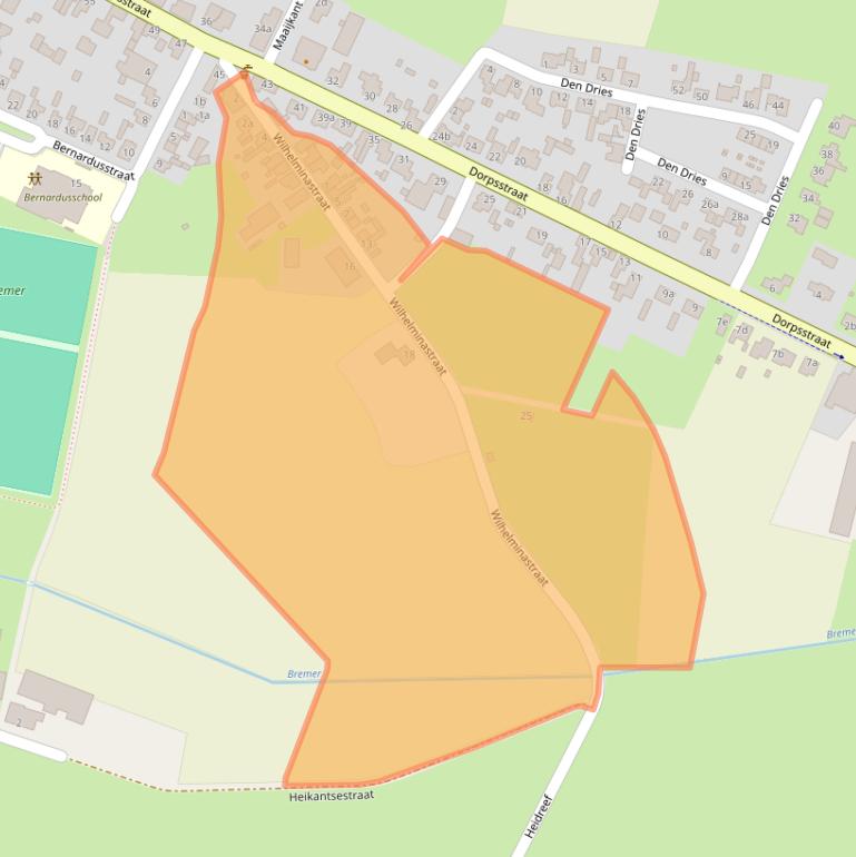Kaart van postcodegebied 5113TH.