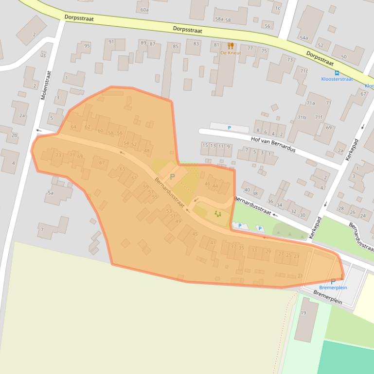 Kaart van postcodegebied 5113TL.