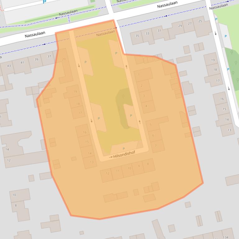 Kaart van postcodegebied 5121BH.