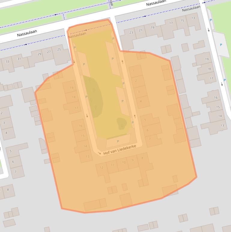 Kaart van postcodegebied 5121BJ.