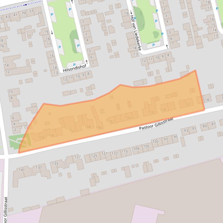 Kaart van postcodegebied 5121CH.