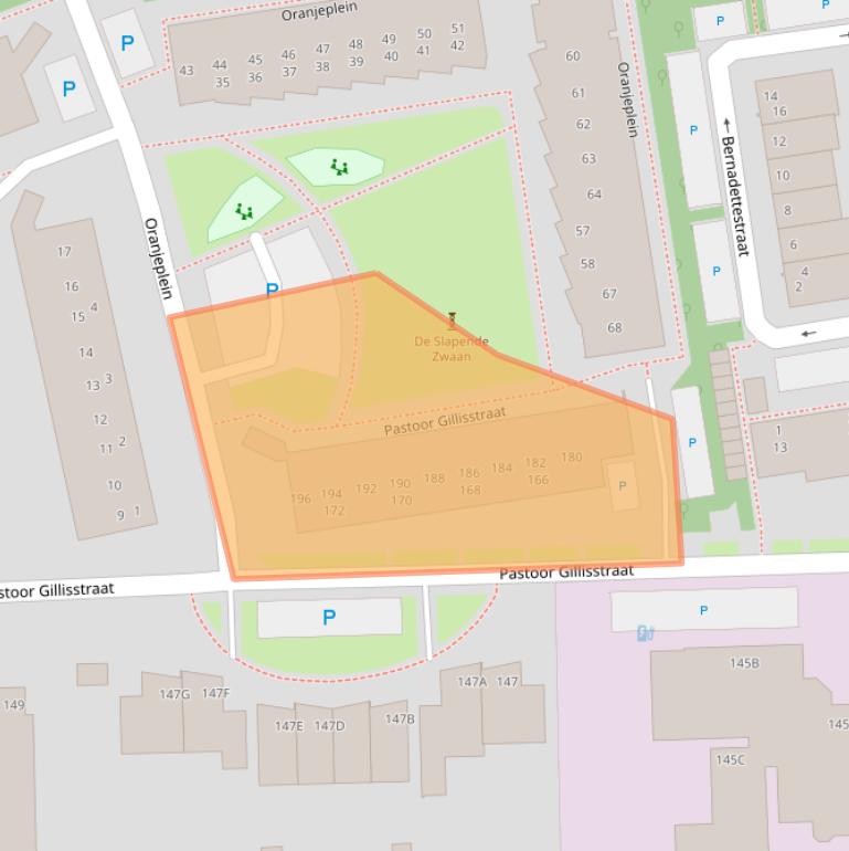 Kaart van postcodegebied 5121CJ.