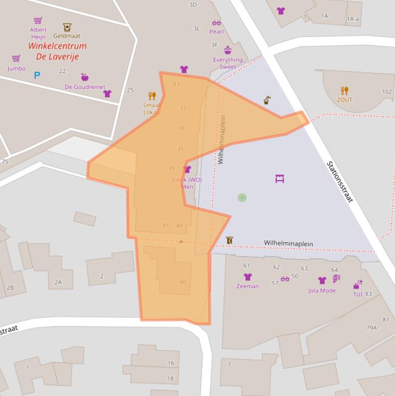 Kaart van postcodegebied 5121ET.