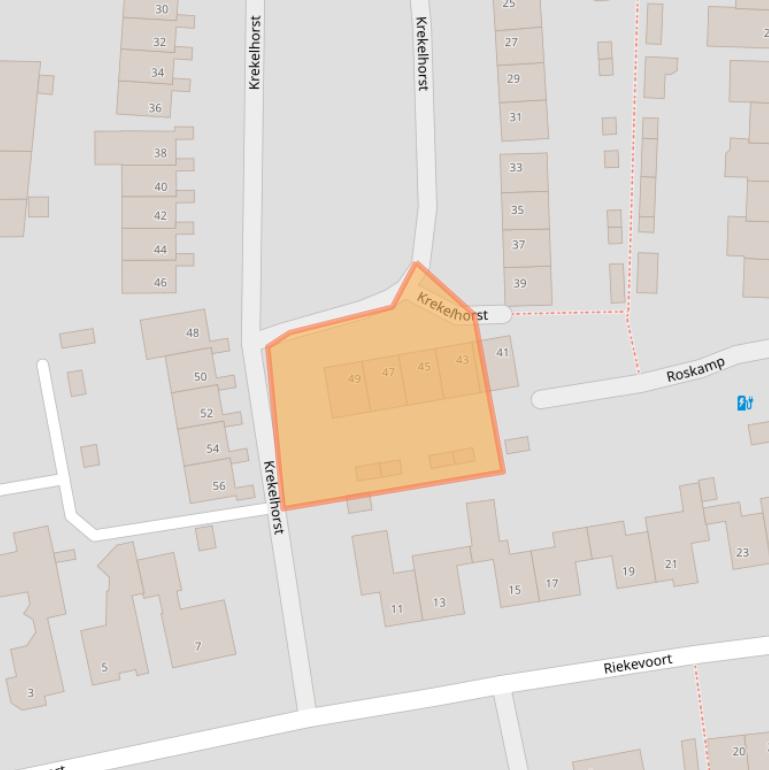 Kaart van postcodegebied 5121GC.