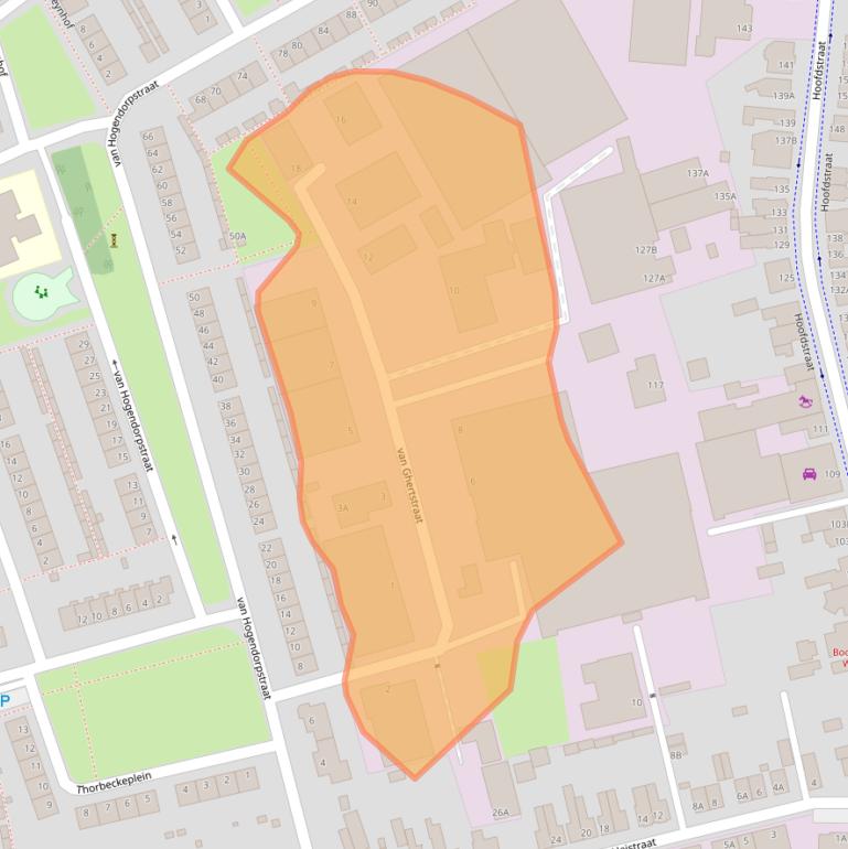 Kaart van postcodegebied 5121HZ.