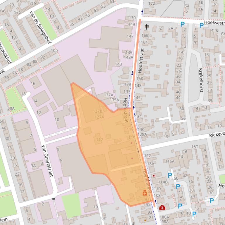 Kaart van postcodegebied 5121JC.