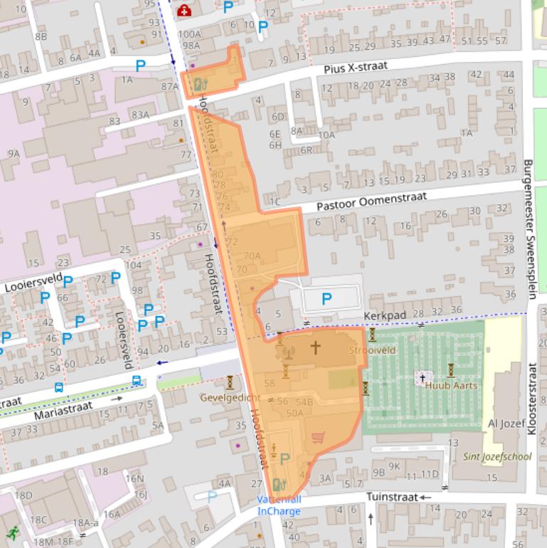 Kaart van postcodegebied 5121JG.