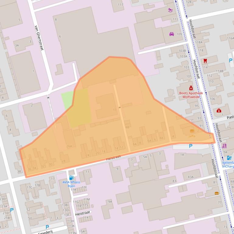 Kaart van postcodegebied 5121JL.