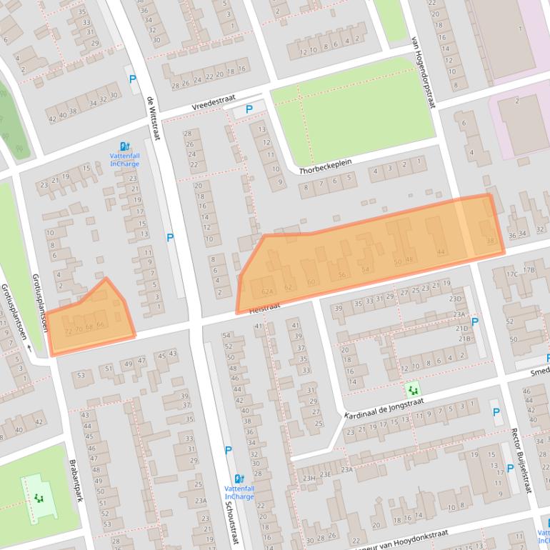 Kaart van postcodegebied 5121JM.