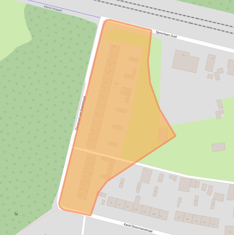 Kaart van postcodegebied 5121LA.