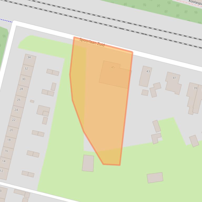Kaart van postcodegebied 5121LC.