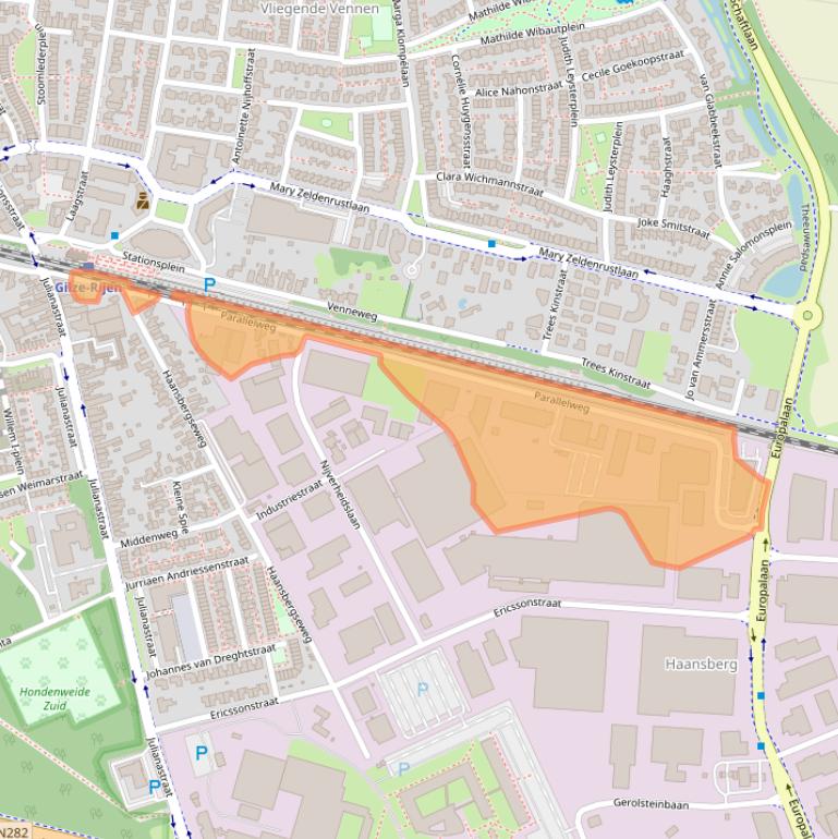 Kaart van postcodegebied 5121LD.