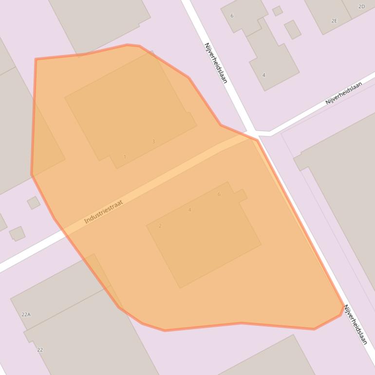 Kaart van postcodegebied 5121LE.