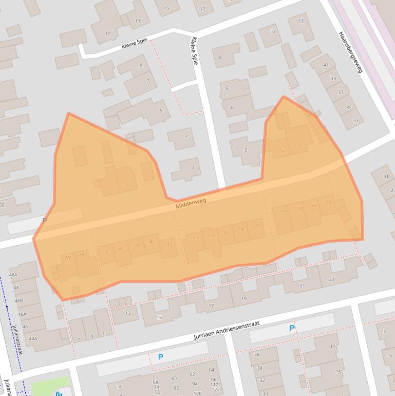 Kaart van postcodegebied 5121LL.