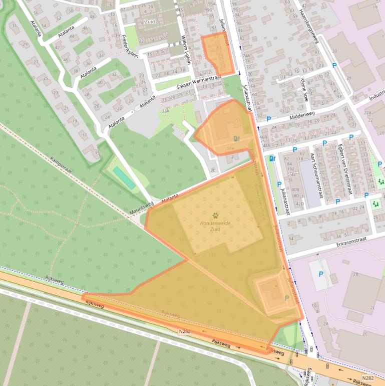 Kaart van postcodegebied 5121LN.