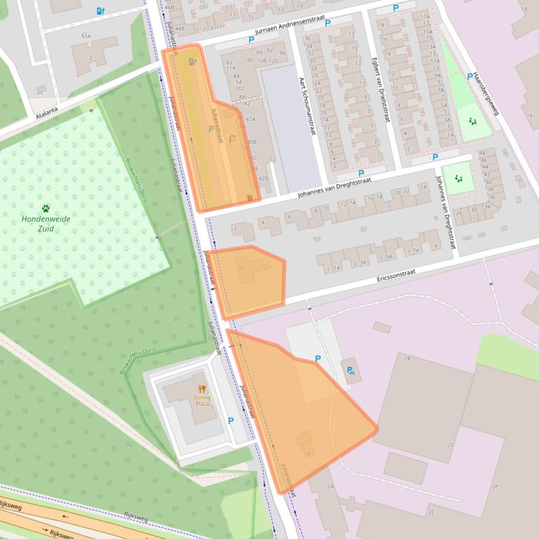 Kaart van postcodegebied 5121LR.