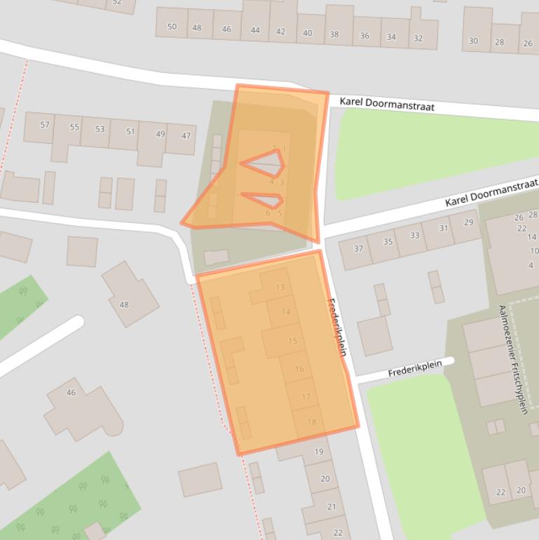 Kaart van postcodegebied 5121MB.