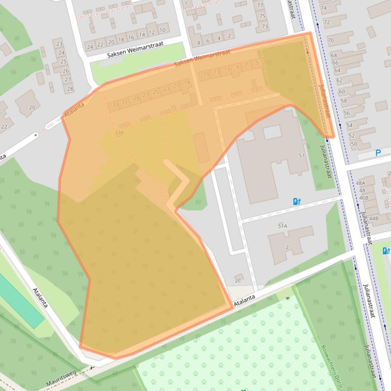 Kaart van postcodegebied 5121MD.