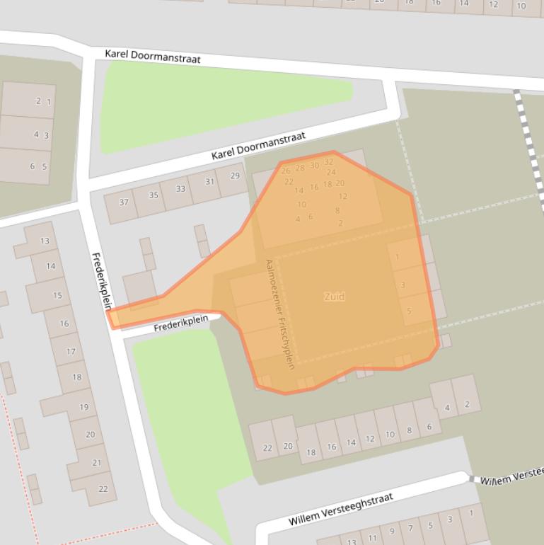 Kaart van postcodegebied 5121MG.
