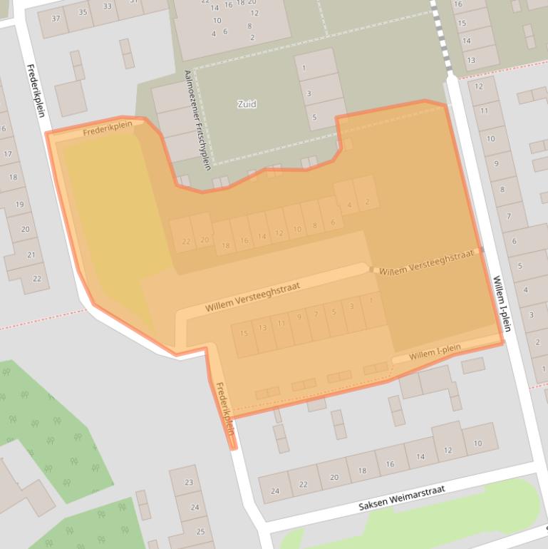Kaart van postcodegebied 5121MH.