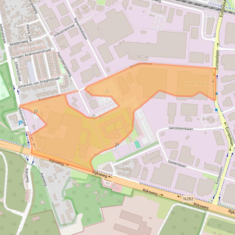 Kaart van postcodegebied 5121ML.